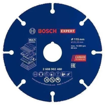 Disco Corte Multi-Material 4-1/2 Bosch Carbide Expert 115mm