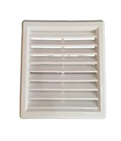 Rejilla de ventilación cuadrada de plástico 15 × 15 – Blanca
