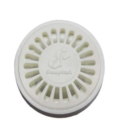 Rejilla antiolores redonda de plástico 2″ – Blanca