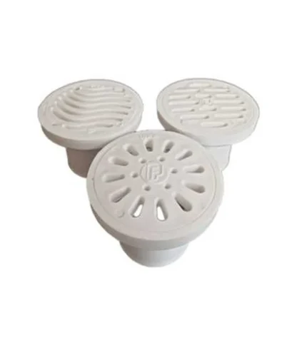 Rejilla redonda de plástico 2″ – Blanca