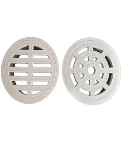 Rejilla redonda de plástico 3″ – Blanca