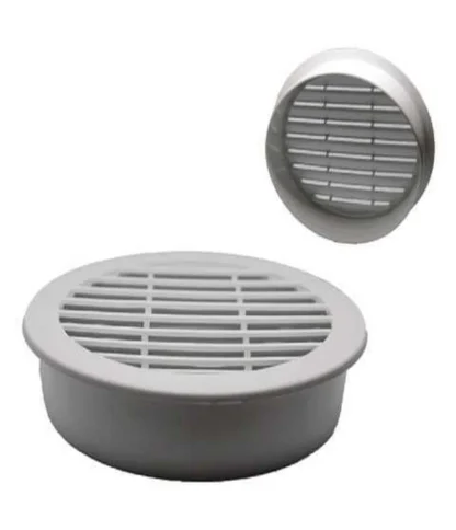 Rejilla redonda de plástico 6″ – Blanca