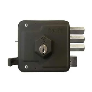Cerradura Puerta Hierro 50Mm, Derecha, Gris Mate, Super 21; IDEACE GATO; IVA | 5 | GAT0004 SU