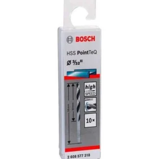 Broca Metal 3/32 (2.5mm), Point-Teq, L=33mm (58mm), Paq 10U; BOSCH; IVA | 3 | CA20000157_2608577318 SU