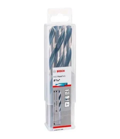 Broca Metal 7/16 (11mm), Point-Teq, L=106mm (143mm), Paq 5U; BOSCH