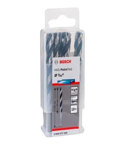 Broca Metal 7/32 (5.5mm), Point-Teq, L=66mm (97mm), Paq 10U; BOSCH
