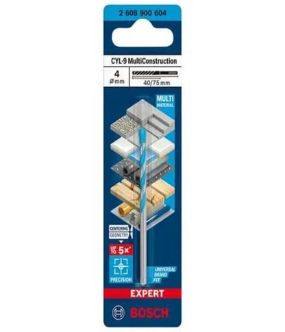 Broca Multiconstruction 4mm, CYL-9, Expert, L=40mm (75mm); BOSCH