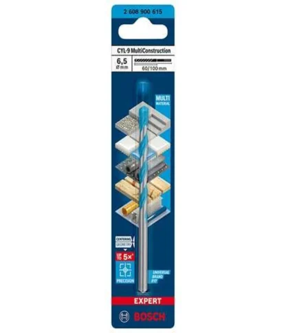 Broca Multiconstruction 6.5mm, CYL-9, Expert, L=60mm (100mm); BOSCH