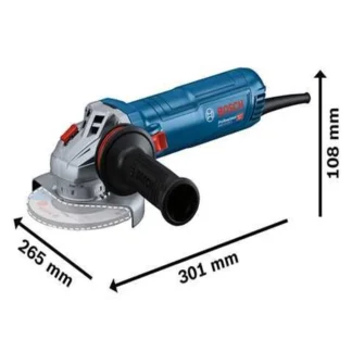Amoladora 5, GWS 12-125 S, 1,200W, 11.000Rpm, 110V, 60Hz, M14-5/8, Vel.Variab., Heavy-Duty; BOSCH; IVA | 5 | 06013A60G1 SU