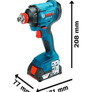 Llave Impacto Inalam. 1/2, 18V, Gdx 180-Li, Prof. Maletin 2Bat. 2.0Ah Cargador; BOSCH; IVA | 3 | 06019G52G1 SU