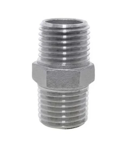 Neplo Corrido 1, Cintura, Acero Inox. 304, Npt, 150Lb; TW