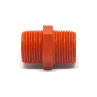 Neplo Corrido 1/2, Pl., Macho Npt, A/Caliente, Rojo; DAMPLAST; IVA | 15 | CA40000122_NA SU