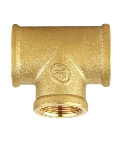 Tee 1/2, Bronce, Npt; DOUBLE LIN