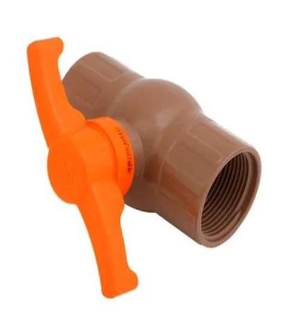 Válvula Esférica PVC 1" Roscada NPT Compacta KRONA