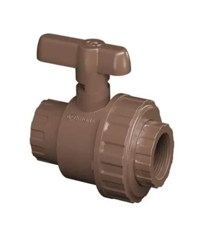 Válvula Esférica PVC 1/2" Roscada NPT con Unión Universal KRONA