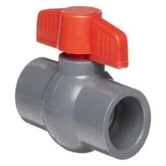 Valvula Esferica 110Mm, Pvc, H-H Lisa, Compacta, Gris M/Rojo; TW; IVA | 10 | CA50000127_NA SU