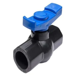 Valvula Esferica 90Mm, Pvc, H-H Lisa, Compacta, Gris C/Azul; TW; IVA | 10 | CA50000132_NA SU