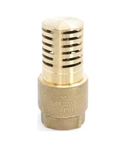 Válvula de Pie con Canastilla 1-1/2" Bronce Pesada HELMAN