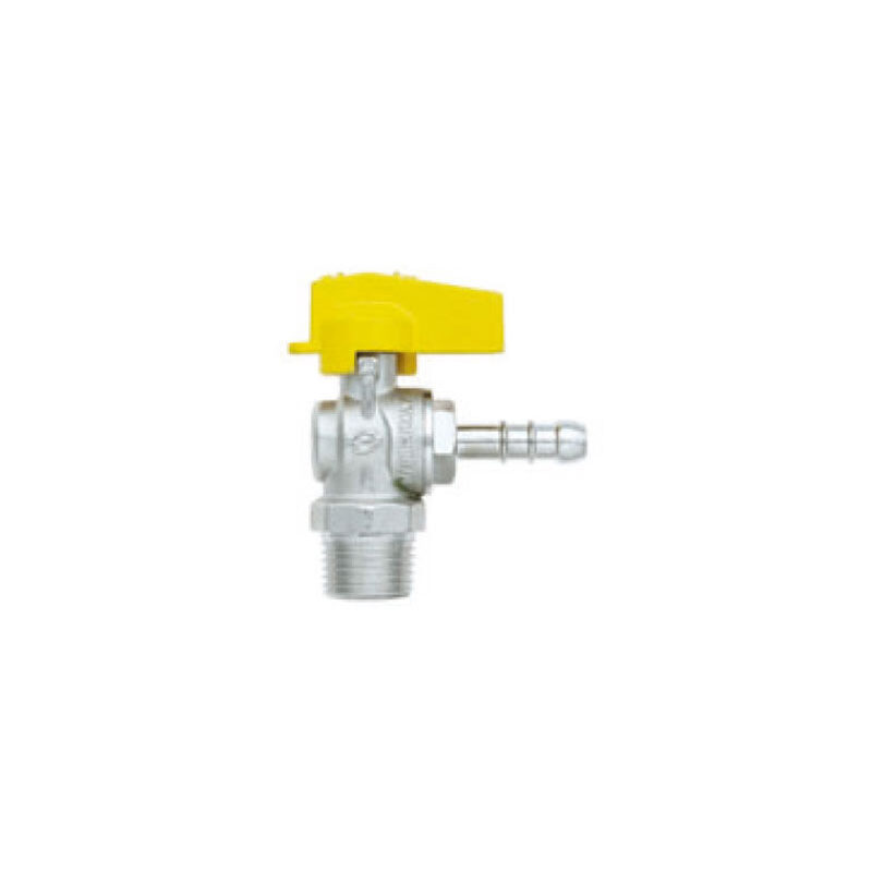 Válvula gas 1/2" en ángulo Macho Italiana