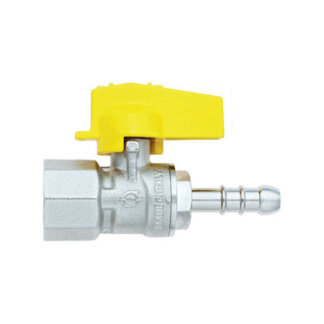 Válvula esférica macho gas para manguera