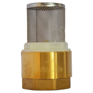 Válvula pie metálica