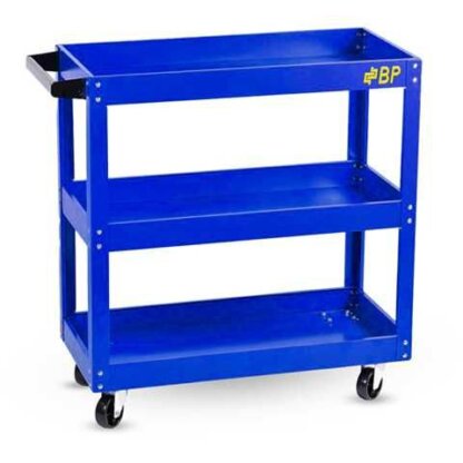 carro porta herramientas 3 niveles azul acero carbono