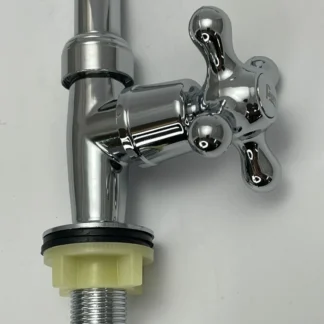 Llave Cocina Base Met., MO-D005D, Cruz, P/Cisne, Cr.; FIORI