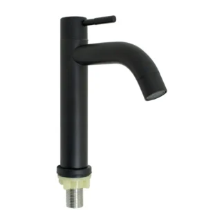 Llave Lavabo Met., 225G, Med., P/Curvo, Negra; FIORI