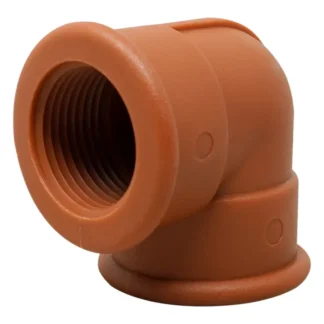 Codo 1 X 90, Pl., Npt, A/Caliente, Rojo; NAC