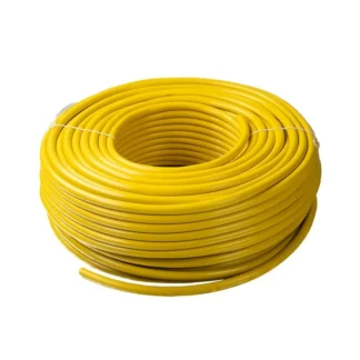 Manguera Jardin 1/2, Rollo 100m, Amarilla, Bicapa, 30Kg