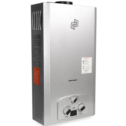 Calefon A Gas 26 lt, Gris/Blanco