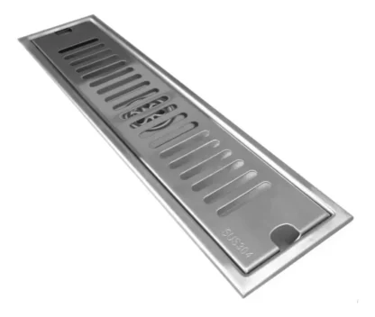 Rejilla Met. Rect. 600 X 100 X 80 (mm) (L/A/h), Acero Inox. Satinado