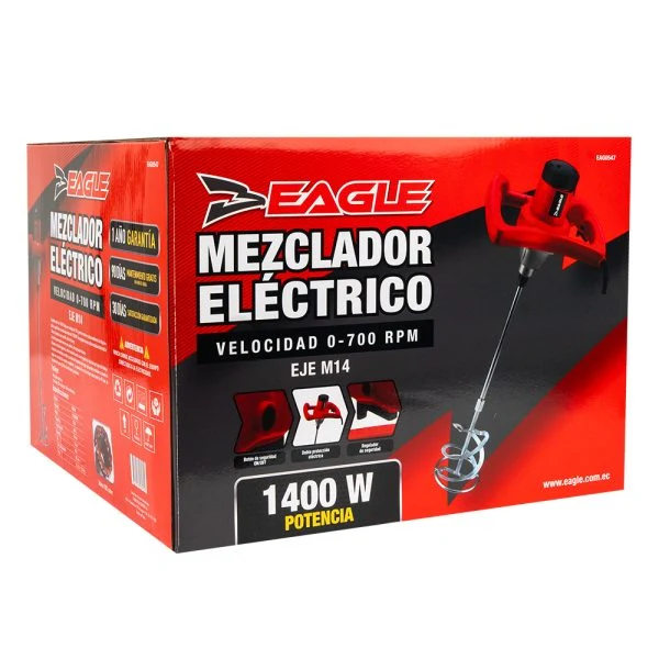 Mezclador Electrico 1.400W, Reg.Velocidad, 700RPM, 110V, EWEM1903 - Imagen 5