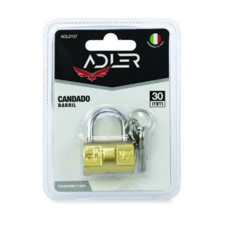 Candado Barril 30mm, Bronce Pesado, BL830