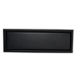 Rejilla Met. Rect. 300 X 100 X 80 (mm) (L/A/h), Acero Inox. T/Ciega, Negro