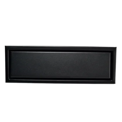 Rejilla Met. Rect. 300 X 100 X 80 (mm) (L/A/h), Acero Inox. T/Ciega, Negro