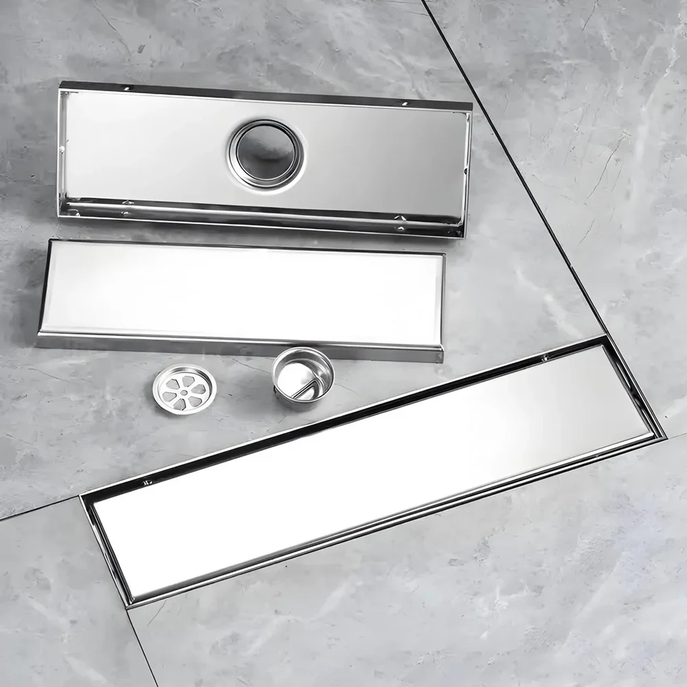 Rejilla Met. Rect. 300 X 100 X 80 (mm) (L/A/h), Acero Inox. T/Ciega, Satinada - Imagen 2