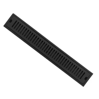 Rejilla Met. Rect. 600 X 100 X 80 (mm) (L/A/h), Acero Inox. Negro