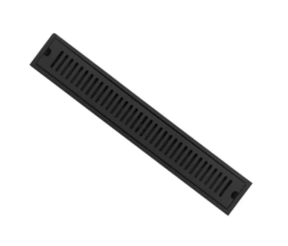 Rejilla Met. Rect. 600 X 100 X 80 (mm) (L/A/h), Acero Inox. Negro