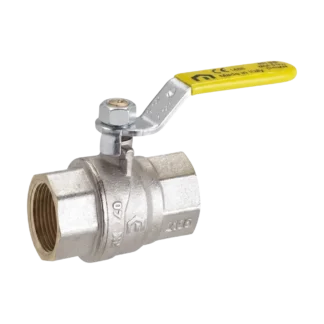 Válvula esférica para gas Futurgas FIV amarilla, conexión NPT