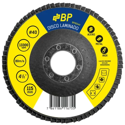 Disco Flap 4-1/2, Grano #80, Azul, BP00351