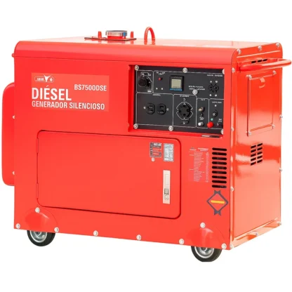 Generador Diesel 5.5KW, Silencioso, 110V/220V, 4T, Arrq. Autom., + Pan.Transf., BS7500DSE