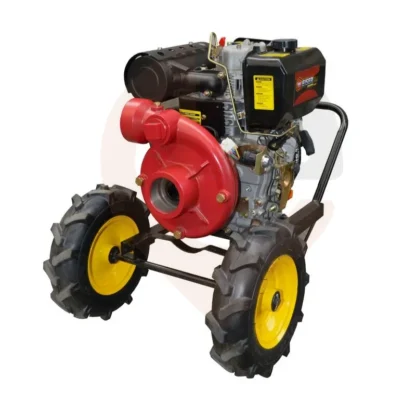 Motobomba Diesel 14Hp, 3, Presion, Caracol, Incl. Chasis y Ruedas