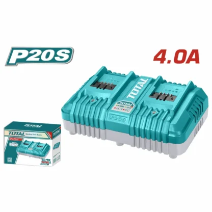 Cargador Doble De Bateria 20V, 4.0A, Rapido, UTCLI2034