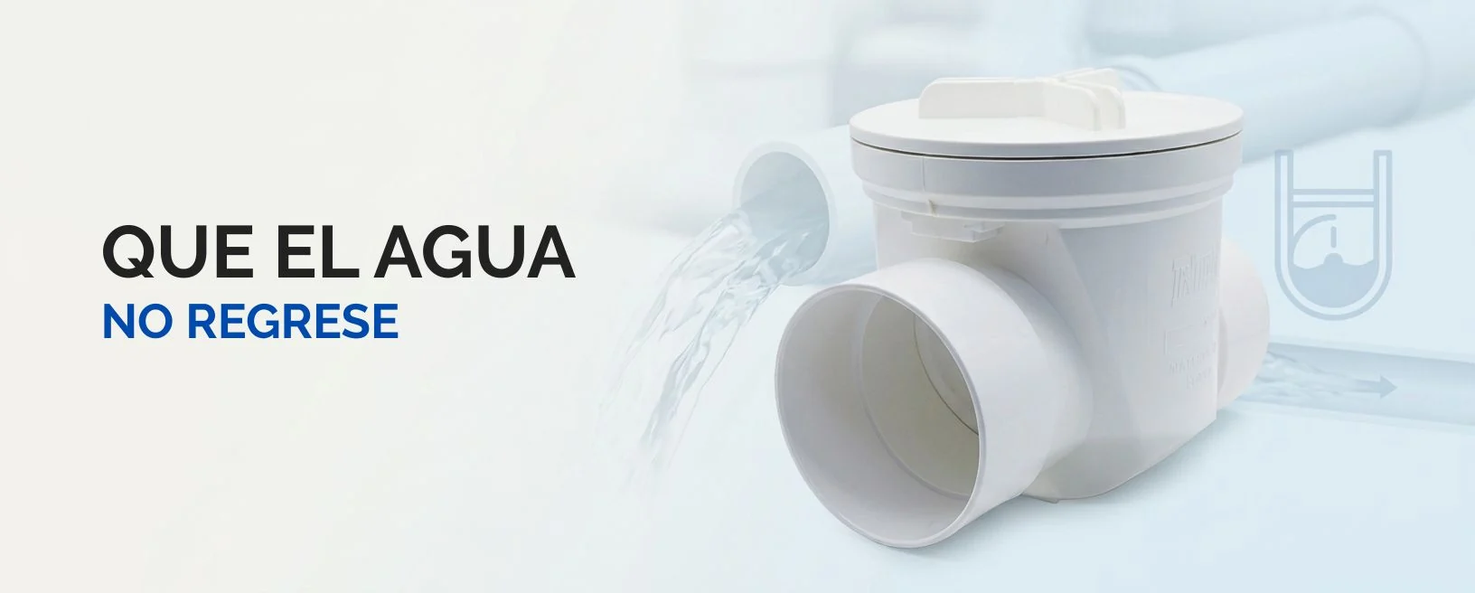 Válvula check PVC de 4 pulgadas para desagüe: que el agua no regrese